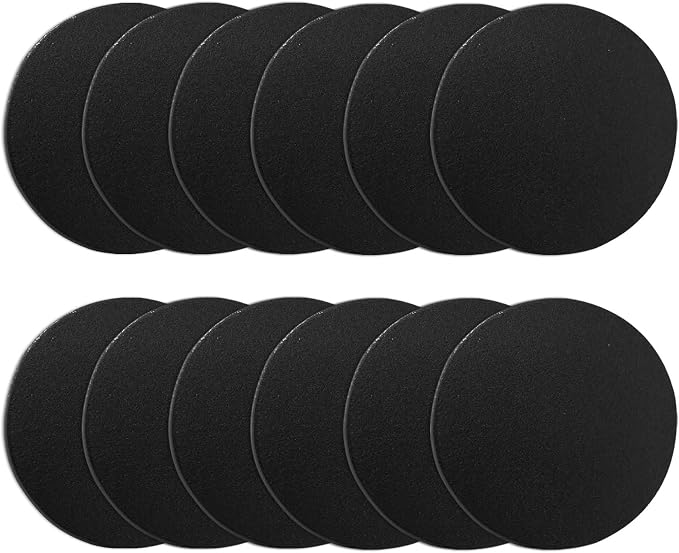 12 Pack Compost Filters for Countertop Bin, 6.7 Inch Charcoal Filters for
