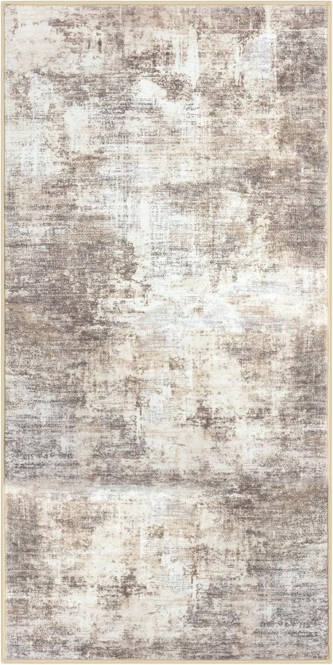 IOHOUZE Abstract Runner Rug 2x4 Ft Entryway Rugs Washable Door Mat Indoor