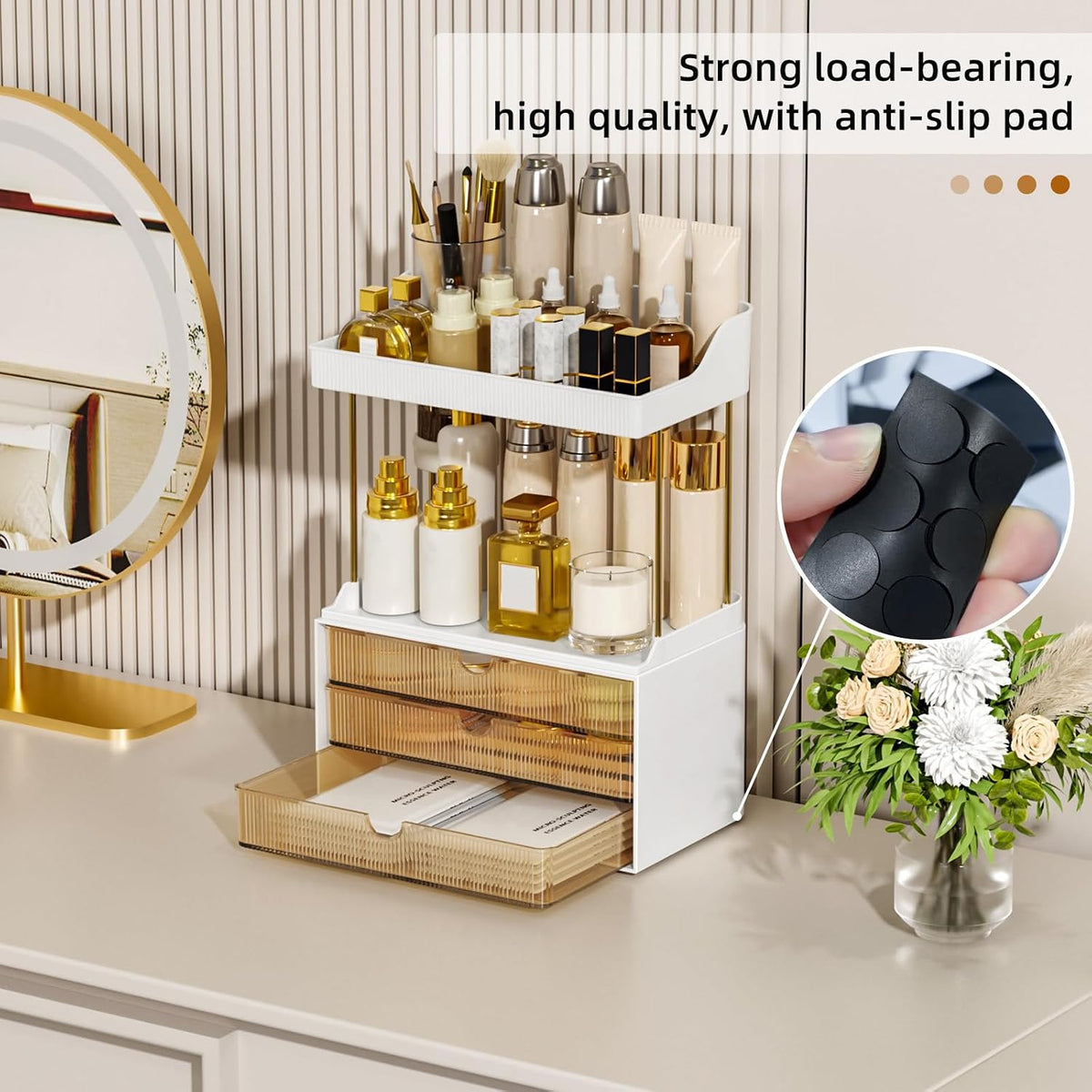 StorBin Arcylic 5-Tier Makeup & Skincare Organizer for Vanity, Bath