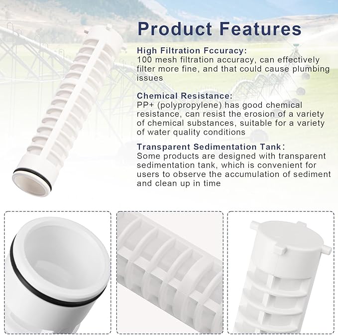 1-1/2" 100 Mesh Spin Down Sediment Replacement Water Filter Screen, Spin Down 1