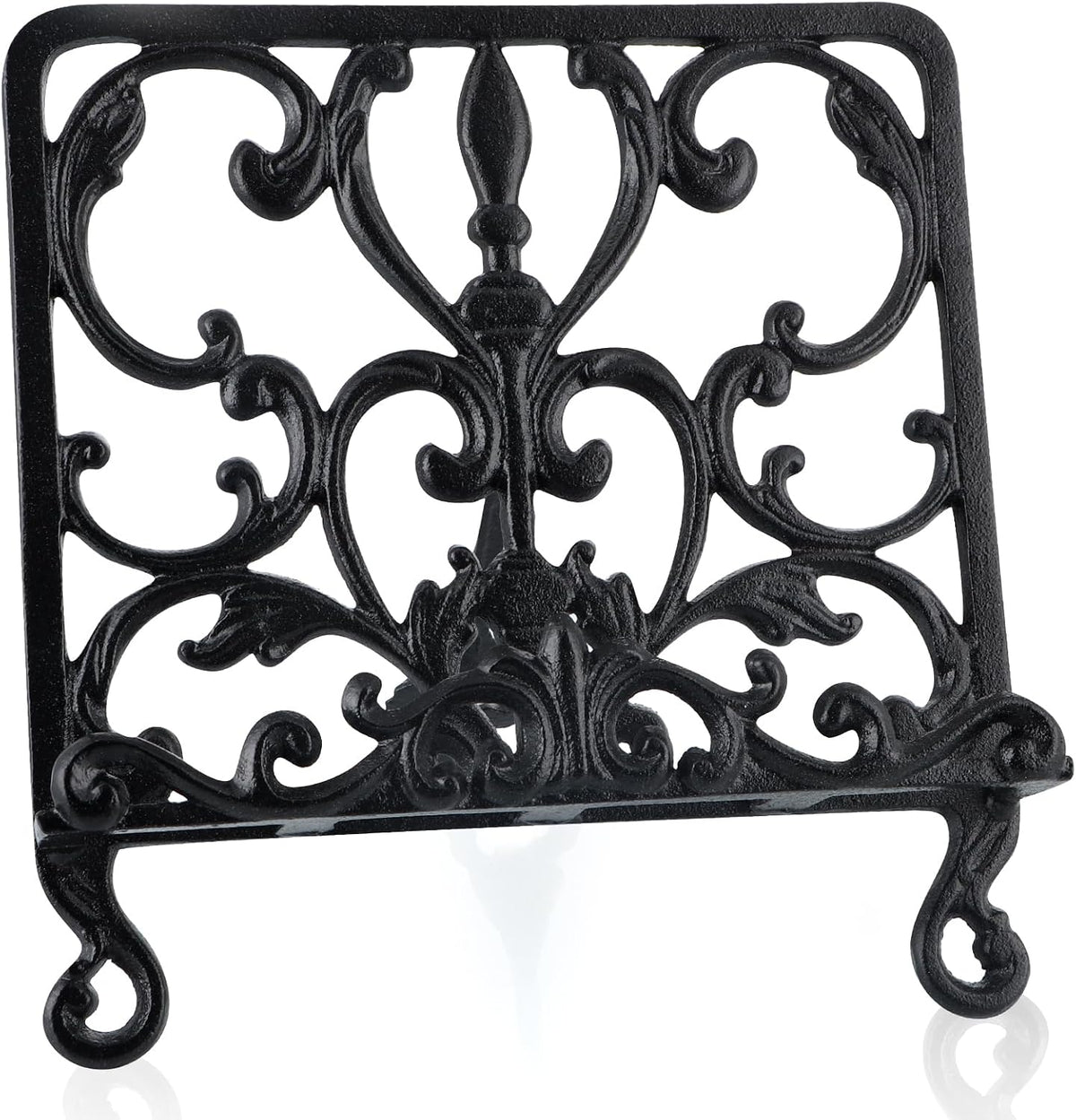 MOLIGOU Cast Iron Cookbook Stand, Recipe Book Holder, Display Stand Holder for Photo Album, Tablet