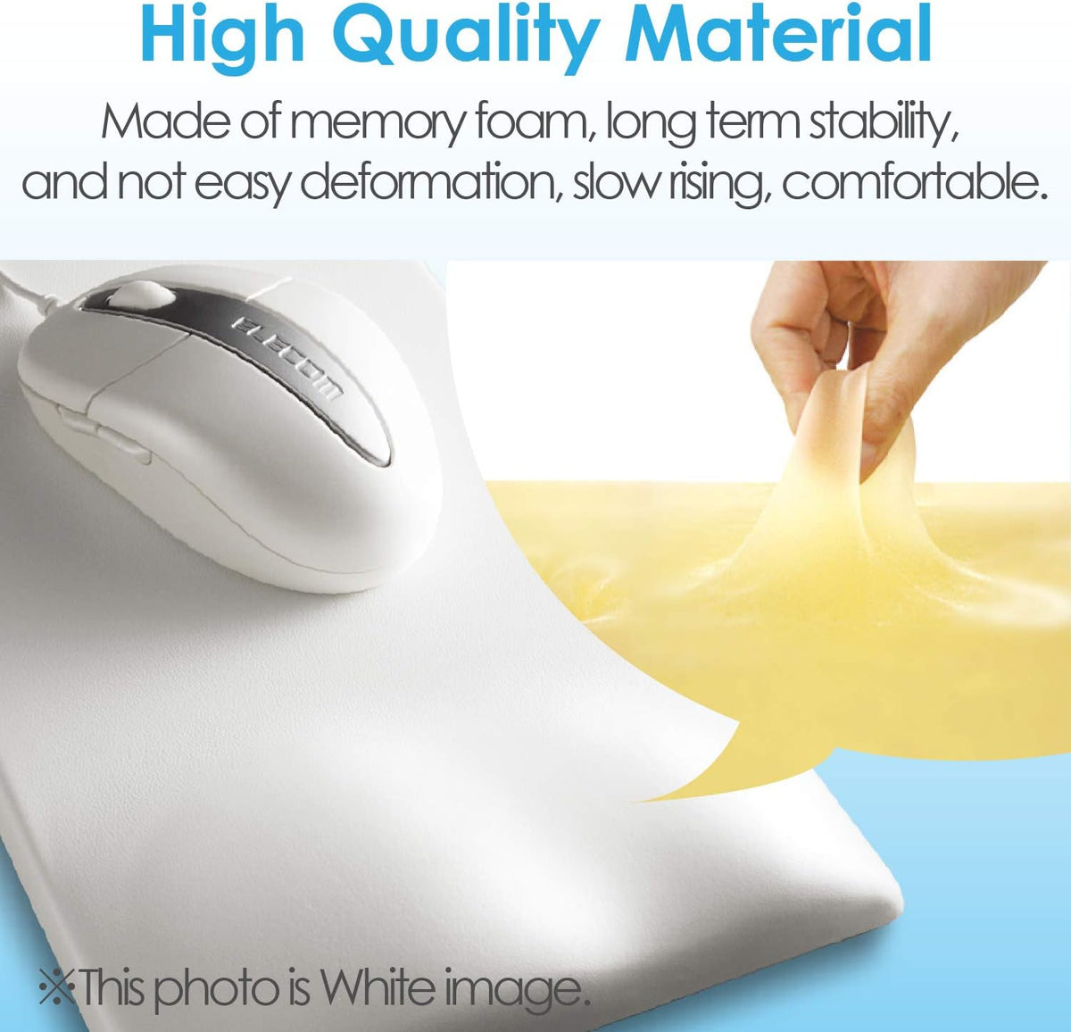 Elecom MP-115BK Mouse Pad Wrist Rest FITTIO Gel Material Low Black