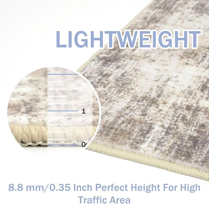 IOHOUZE Abstract Runner Rug 2x4 Ft Entryway Rugs Washable Door Mat Indoor