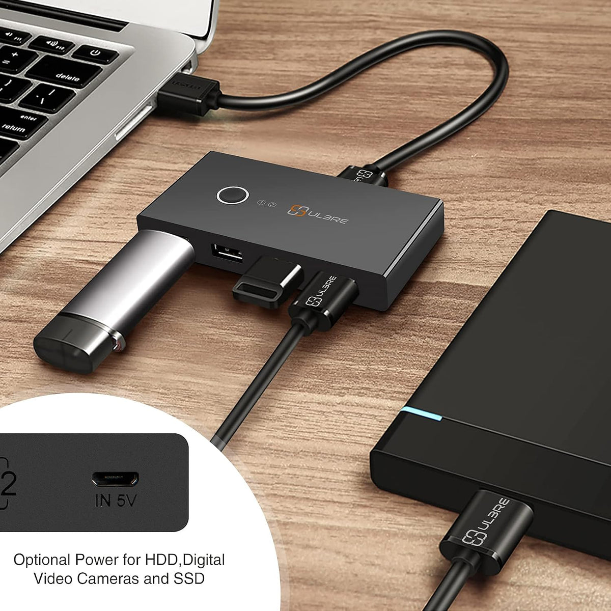 Soho USB 3.0 Switch Selector KVM Switches 4 Ports