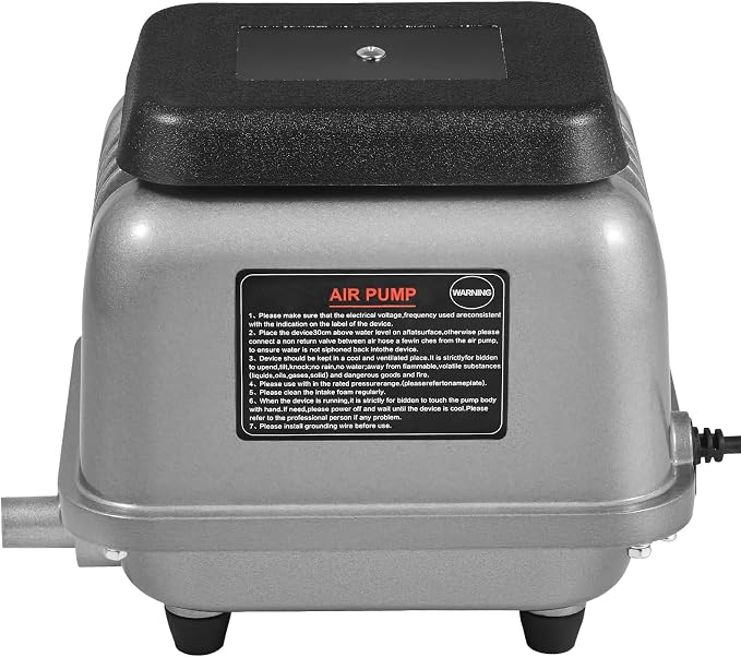 VEVOR Linear Air Pump, 90L/Min Air Flow Septic Aerator Pump, Aeration System