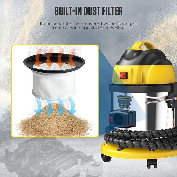 HTS558 Walnut Blaster Machine, Valve Carbon Deposits Cleaner
