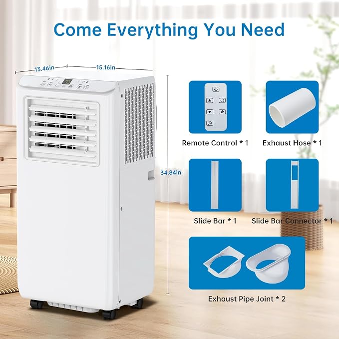 3-in-1 Portable Air Conditioner 8000BTU