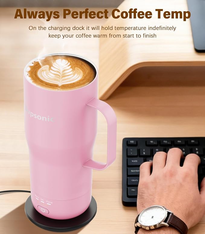 Supsonic Heated Coffee Mug, 20oz Electric Temperature Control Cup | Keeps