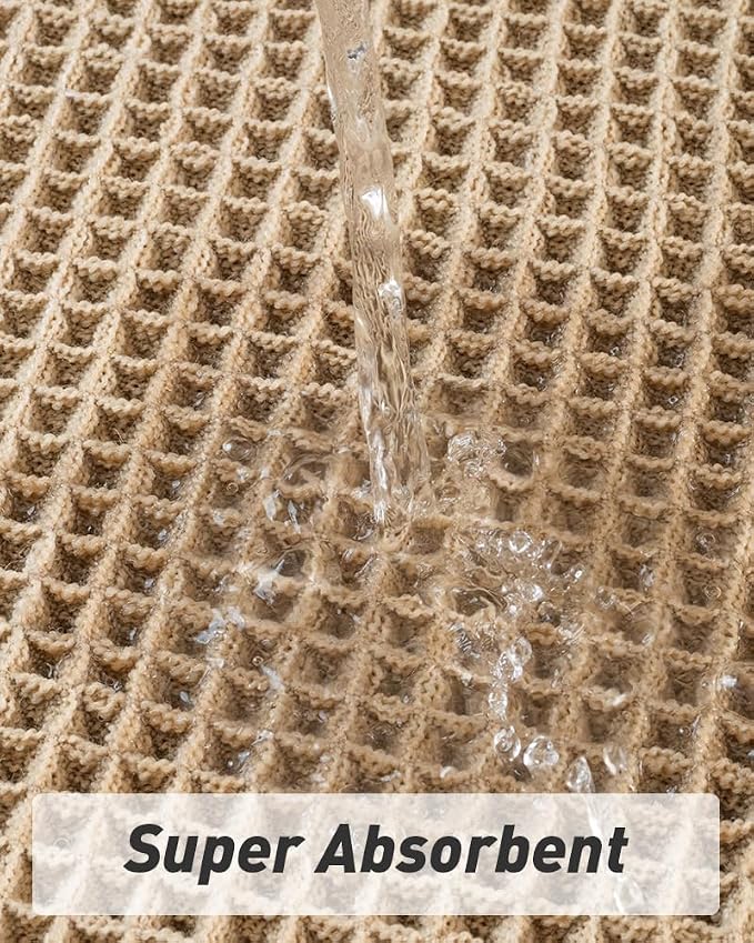 Upgraded Waffle Runner Rug, Super Absorbent Non Slip Bath Mats