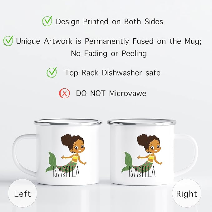 Personalized Mug for Kids, Girls | Customized Hot Chocolate, Coffee & Milk Cup
