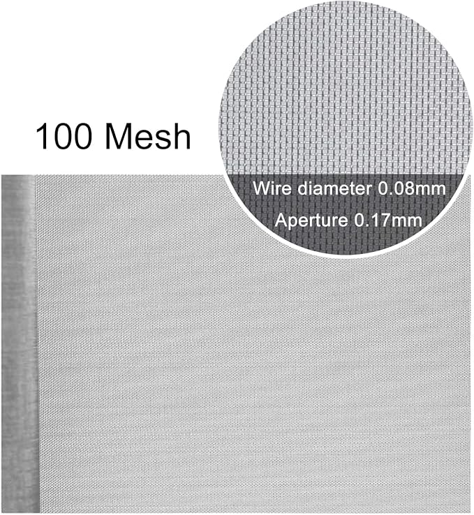 Stainless Steel Woven Wire Mesh, 304 100 Mesh Filter Screen Sheet
