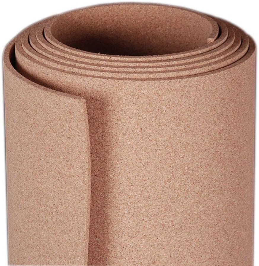 Manton Cork Premium Cork Roll - 3' x 12' x 1/4", 100% Natural Facing Grade Material for Bulletin Boards, Decorative Photo and Message Push Pin Displays - Perfect for Home, School, and Office