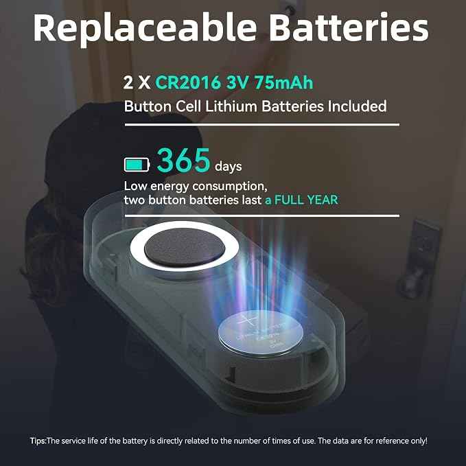 AIDA Lighted Wireless Doorbell for Home, Waterproof Battery Doorbell Wireless 1