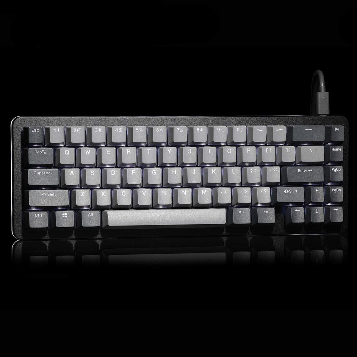 DROP ALT Mechanical Keyboard — 65% (67 Key) Gaming Keyboard, Hot-Swap Switches, Programmable Macros, RGB LED Backlighting, USB-C, Doubleshot PBT, Aluminum Frame (Cherry MX Blue Black)
