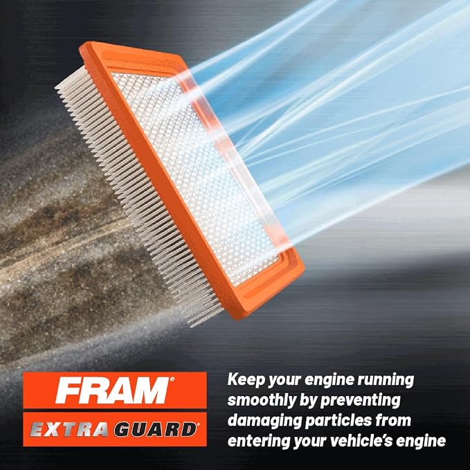 FRAM Extra Guard Rectangular Panel Engine Air Filter Replacement, Easy Install