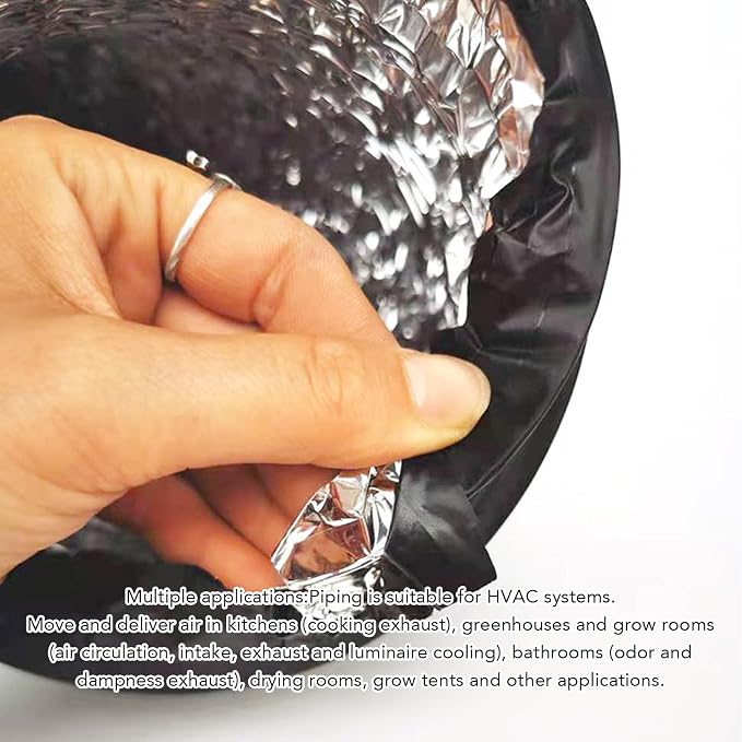 NoiseReducing 7in Dryer Vent Exhaust Hose Flexible Duct Easy Installation