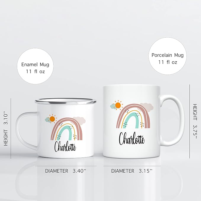 Personalized Mug for Kids, Girls | Customized Hot Chocolate, Coffee & Tea Cup |