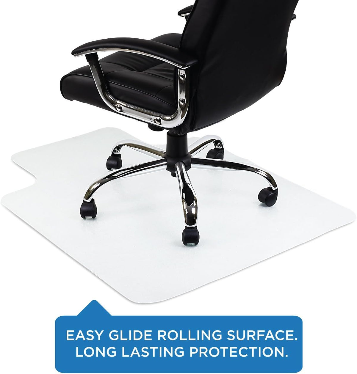 Mount-It! Clear Chair Mat for Carpet