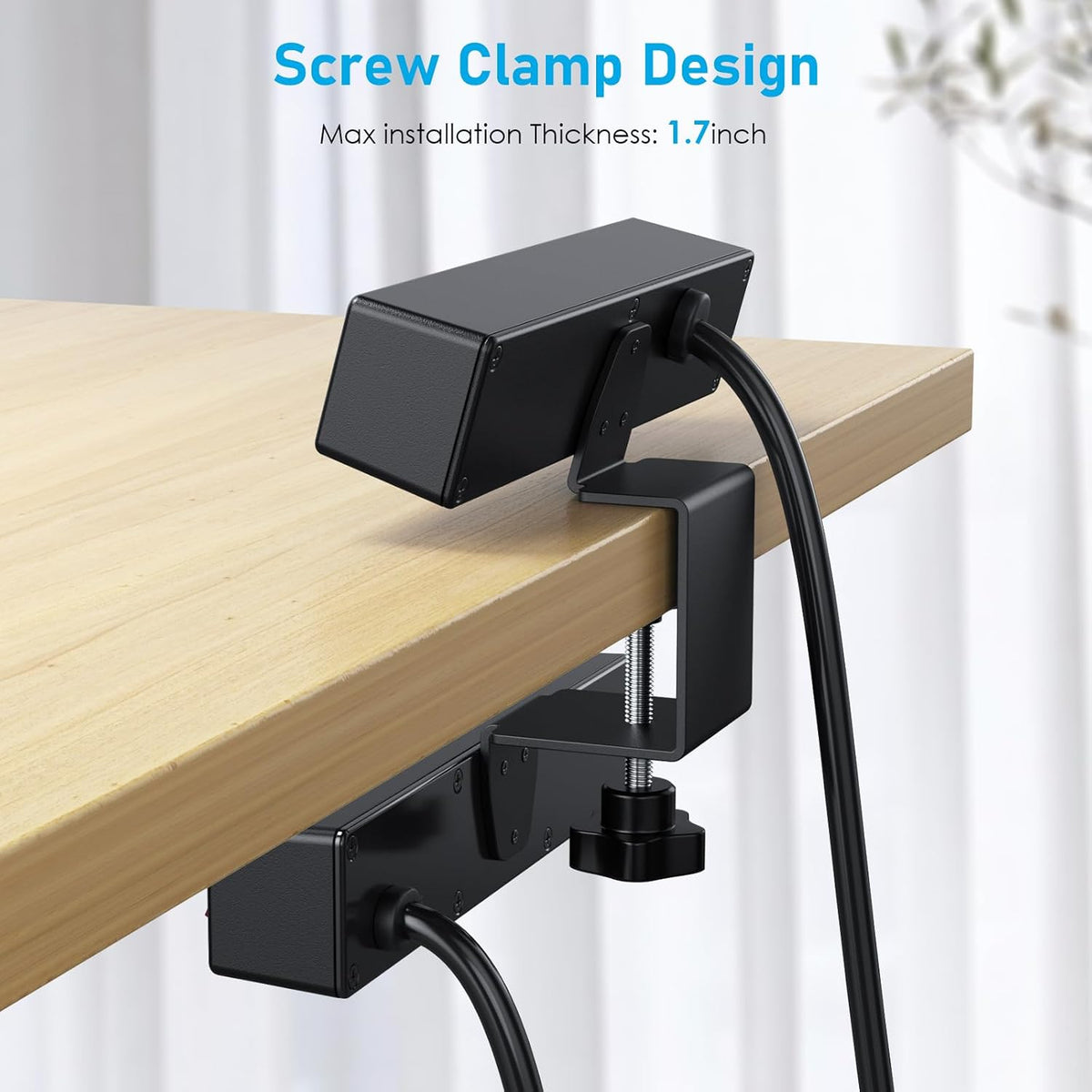 VILONG Dual Layer Desk Clamp Power Strip, 20W USB-C, 700J Surge Protector