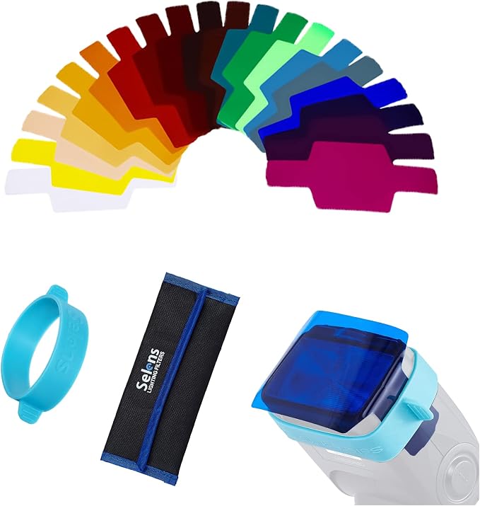 Selens Universal Flash Gels Lighting Filter SE-CG20-20 pcs Combination Kits