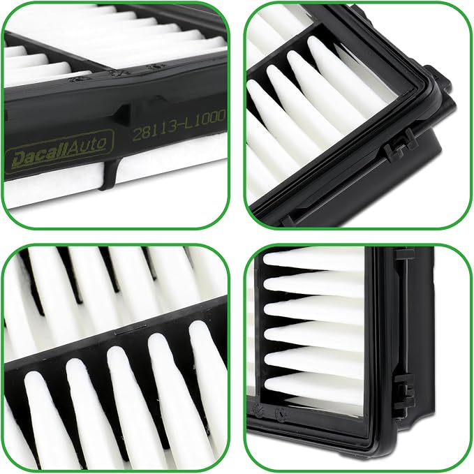 Engine & Cabin Air Filter Set for Hyundai Santa, Sorento; Replace 28113-L1000