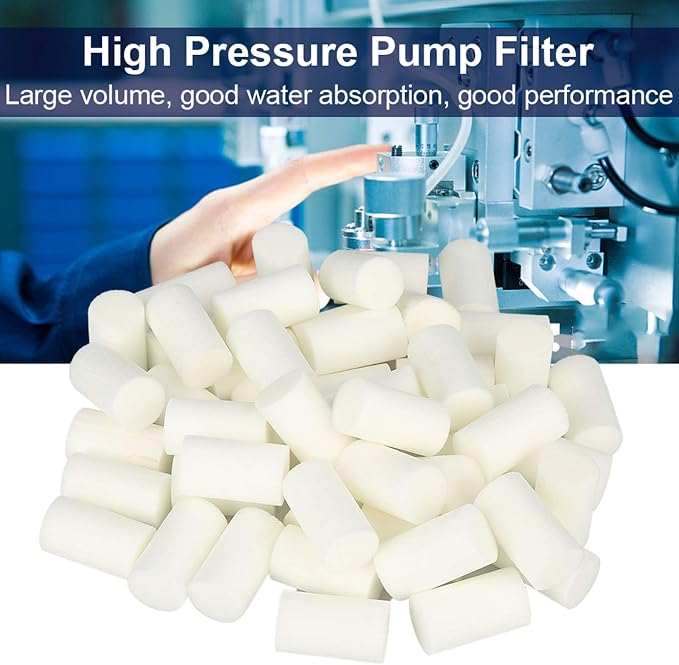 50pcs Pump Prefilter Replacement Pcp Compressor Cotton Filter Oil Water