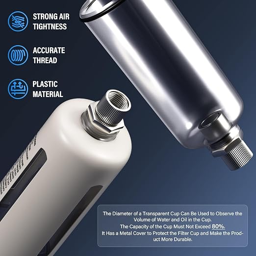 TAILONZ PNEUMATIC 0-150PSI 1/2 Inch NPT Grade 3 Stage Air Drying System