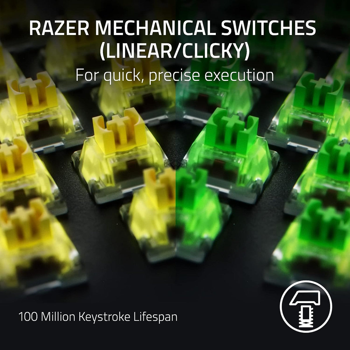 Razer BlackWidow V4 Pro Wired Mechanical Gaming Keyboard, Yellow Switches