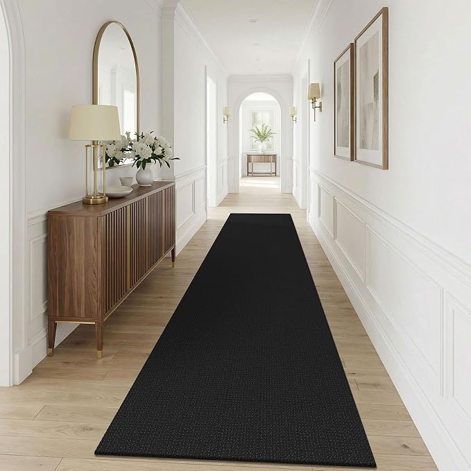 KOZYFLY Black 3x12 Runners Rugs