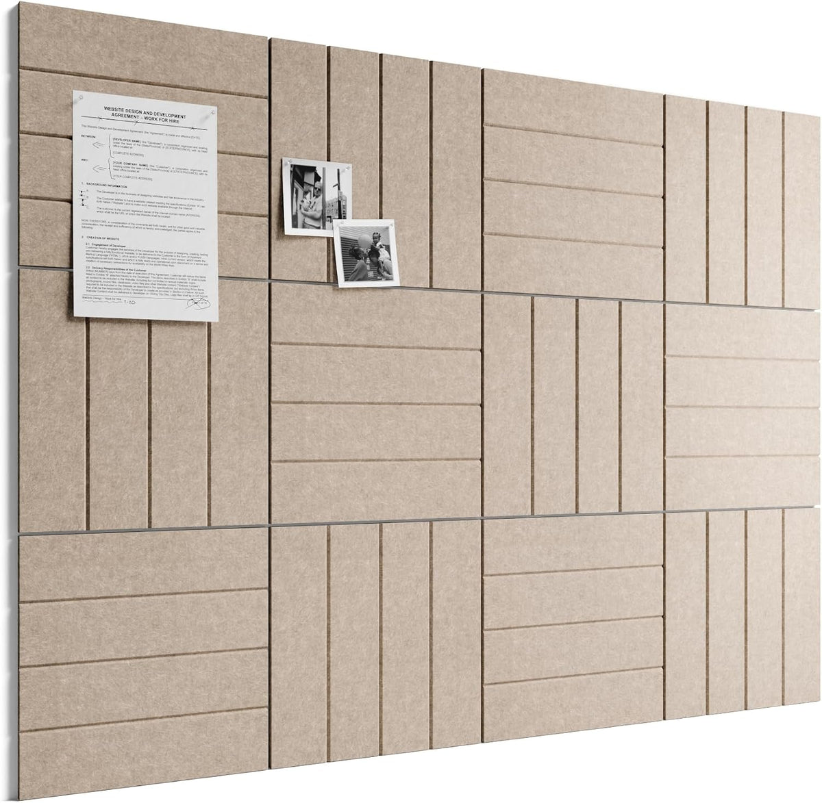 Bumusty Felt Bulletin Board & Cork Board Alternative 48" x 36"