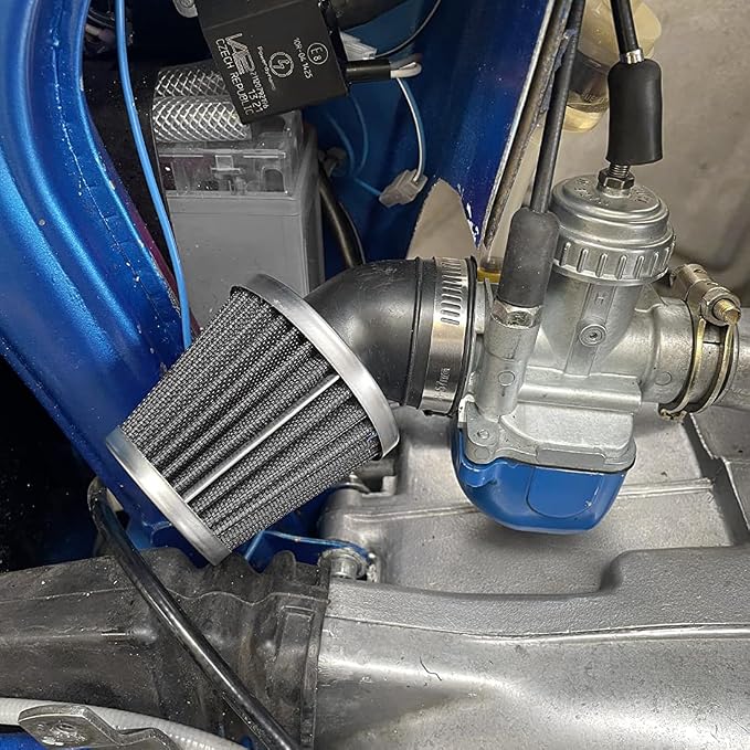 Evermotor Motorcycle Air Filter, 48mm 49mm 50mm Carb Filter
