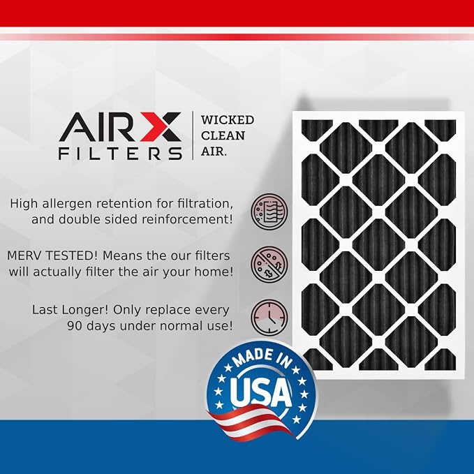 AIRX FILTERS WICKED CLEAN AIR. 12x18x1 Air Filter Odor Eliminator Carbon Filter