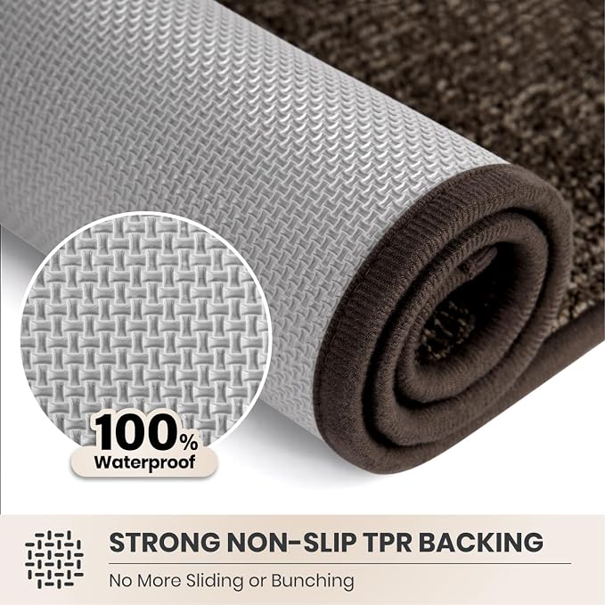 PURRUGS Dirt Trapping Door Mat 20" x 31.5", Non-Slip Machine Washable Entry Rug