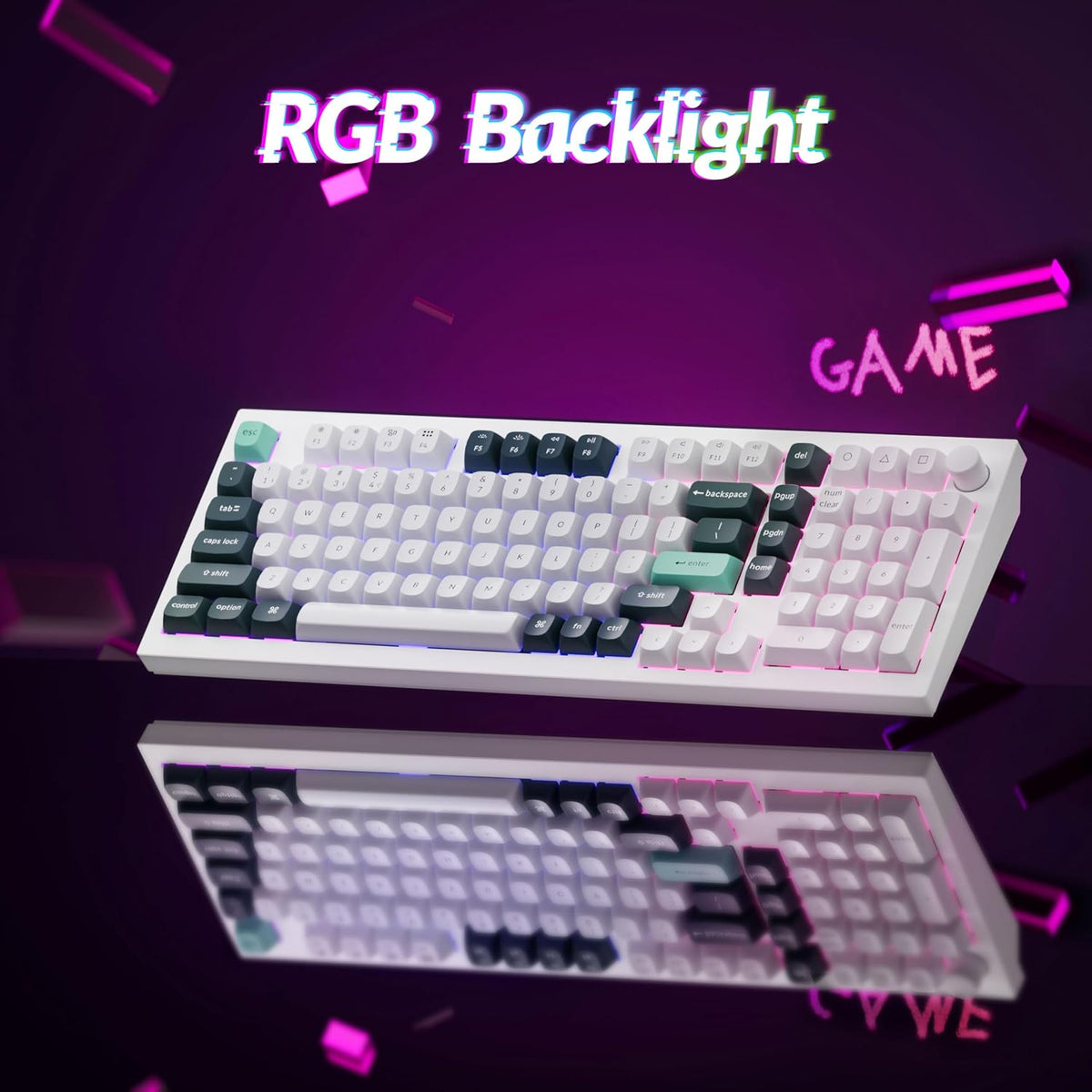 Keychron Q5 HE 96% Rapid Trigger Wireless Hall Effect Keyboard, White