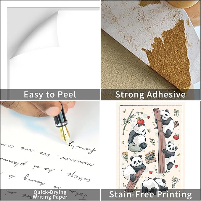 8.5" x 11" Full Sheet Label Sticker Paper for Laser & Inkjet Printers, Self Adhesive Full Page Shipping Labels, Printable White Matte Mailing Label Stickers(2500 Sheets, 2500 Labels)