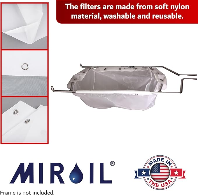 MirOil RB22FS Oil Polishing Filter Bag, Maintain Quality & Taste of Fried Foods