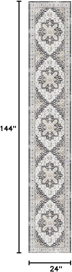 Madane Hallway Runner Rug 2x12, Extra Long Washable Runner Rugs