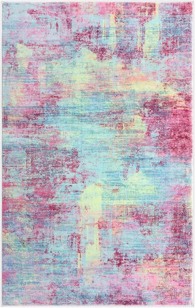 IOHOUZE Abstract Area Rugs 9x12 Ft Washable Large Rugs