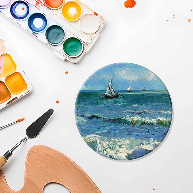 12 Pack 4 Inch Unfinished Round Wood Coasters