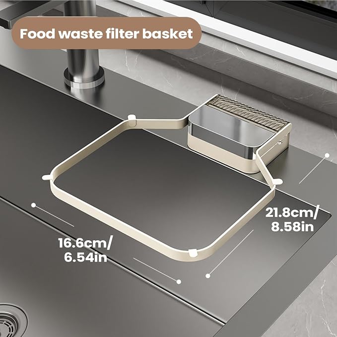 Sink Food Strainer, Suction Cup Drain Basket, Easy Filter