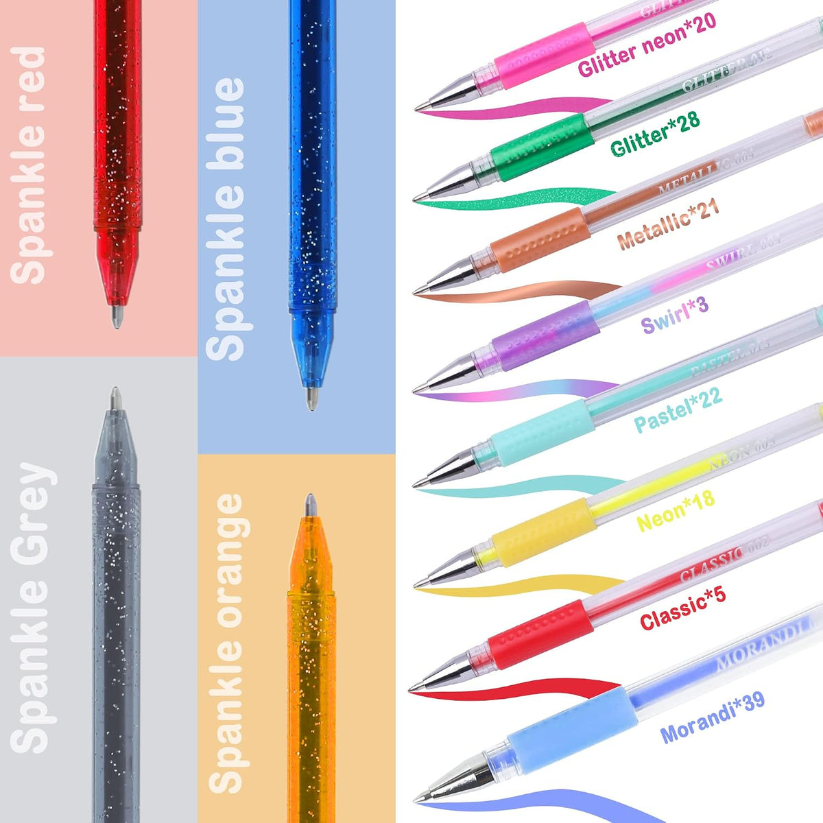 ZSCM 320 Pack Gel Pens for Adult Coloring Book, 160 Colors Artist Pens