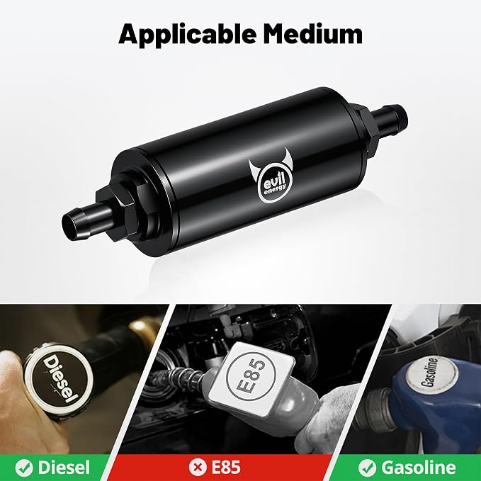 EVIL ENERGY Inline Fuel Filter 10 Micron