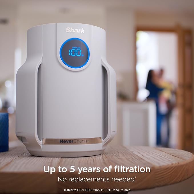 Shark Air Purifier for Home, NeverChange Compact Pro, for Bedroom, Home Office