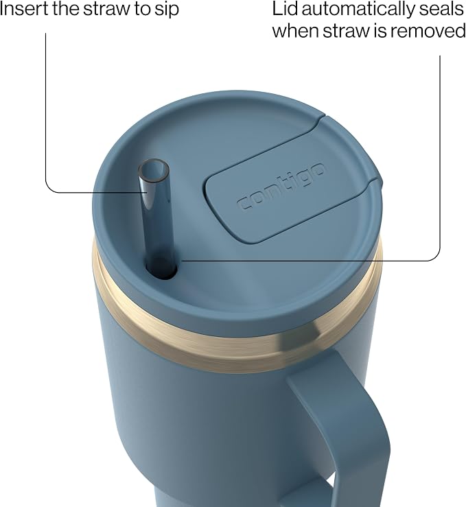 Contigo SnapSeal 30 oz Stainless Steel Vacuum-Insulated Tumbler