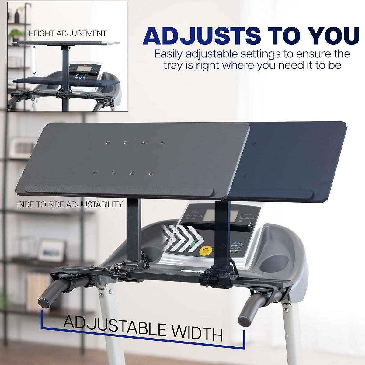 VIVO Black Universal Wooden Laptop Treadmill Desk with Tilt, STAND-TDML4R