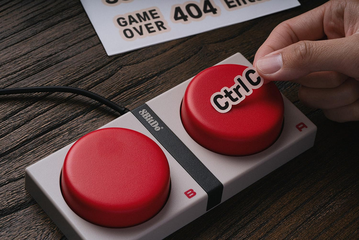 8Bitdo Retro Mechanical Keyboard, Bluetooth/2.4G/USB-C Hot Swappable Gaming Keyboard with 87 Keys, Dual Super Programmable Buttons for Windows and Android - N Edition