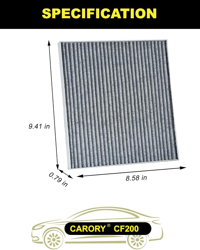 Cabin Air Filter w/Activated Carbon