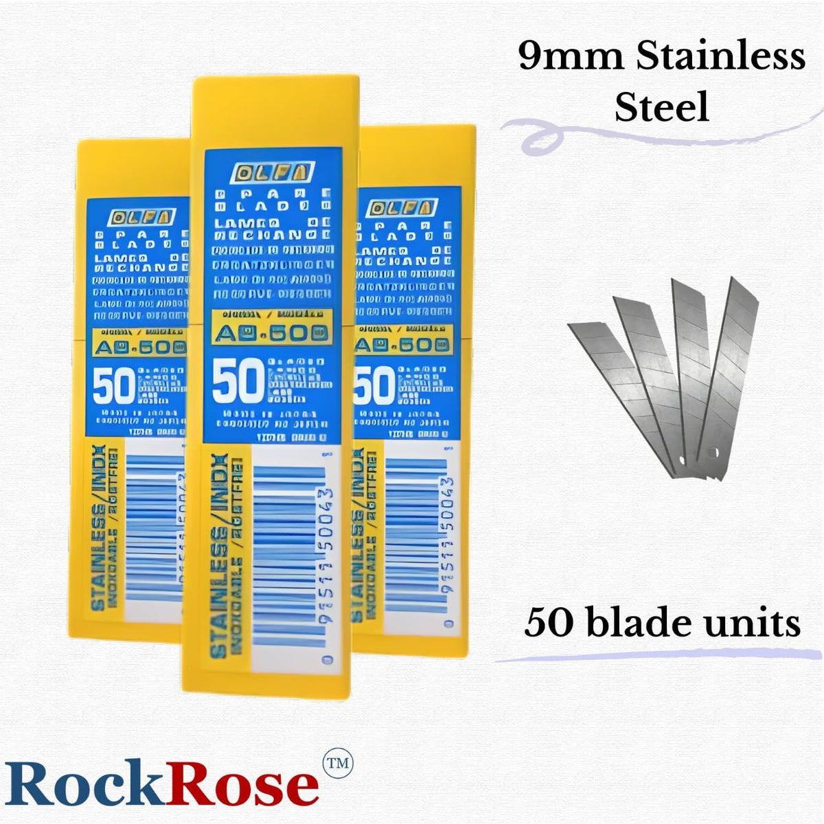 Replacement blades Olfa - (2 Units) (50 per pack Replacement Blade)