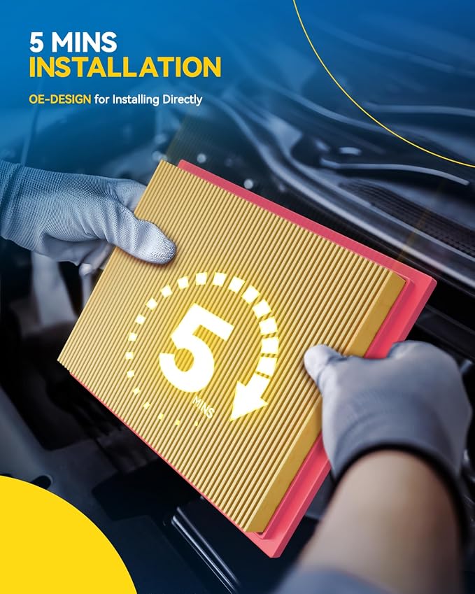PHILTOP Engine Air Filter, CA11946 Compatible