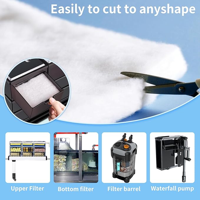 Aquarium Filter Floss Fish Tank Filter Media Aquarium Filter Pad